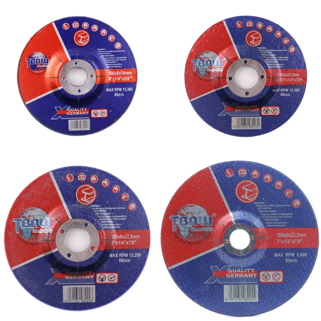 China Factory Abrasive Cutting Wheels T41 4" X 1/16" X3/8"