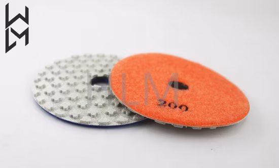 Almofada de polimento de concreto de diamante de 4 polegadas e 6 mm de espessura para uso seco/úmido