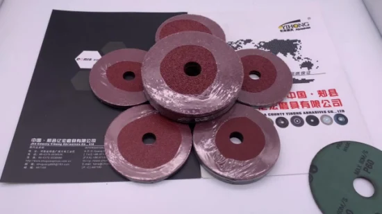 Disco de fibra de papel de fibra de 0,8/0,6 mm de óxido de alumínio/carboneto de silício