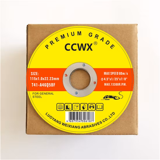 Discos de corte de metal de 4,5 polegadas Roda de corte chinesa de 1,2 mm